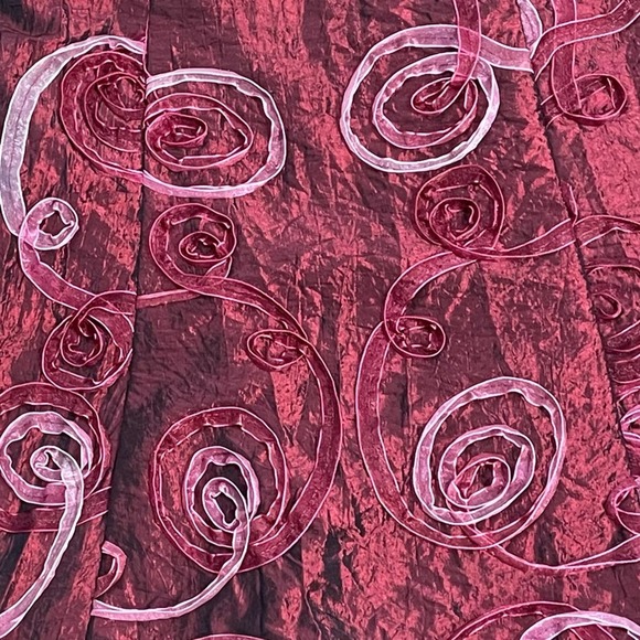 JESSICA MC CLINTOCK VINTAGE Strapless Burgundy Pink Red A Line Cocktail Dress 2 - Picture 5 of 12